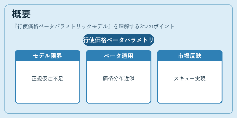 概要（行使価格ベータパラメトリックモデル）の図解