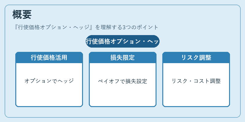 概要（行使価格オプション・ヘッジ）の図解