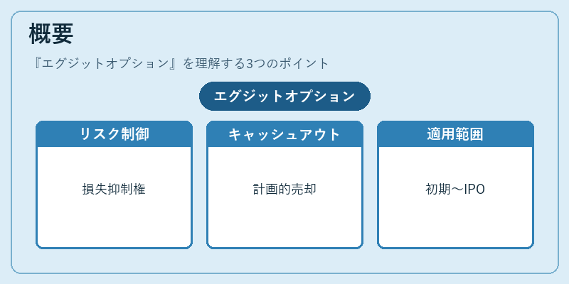 概要(エグジットオプション)の図解