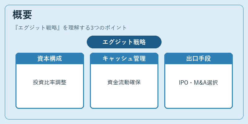 概要（エグジット戦略）の図解