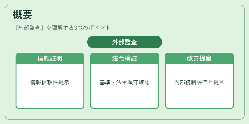 概要（外部監査）の図解
