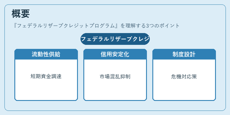 概要(フェデラルリザーブクレジットプログラム)の図解