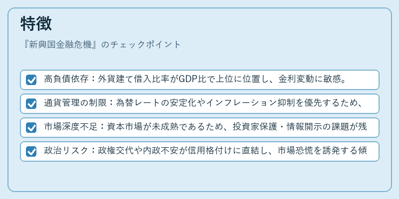 特徴（新興国金融危機）の図解