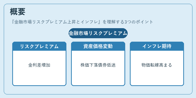 概要（金融市場リスクプレミアム上昇とインフレ）の図解