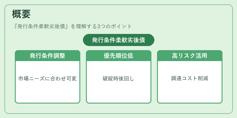 概要(発行条件柔軟劣後債)の図解