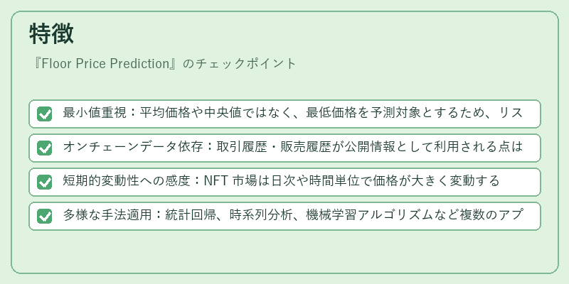 特徴（Floor Price Prediction）の図解