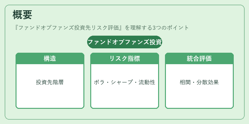 概要(ファンドオブファンズ投資先リスク評価)の図解