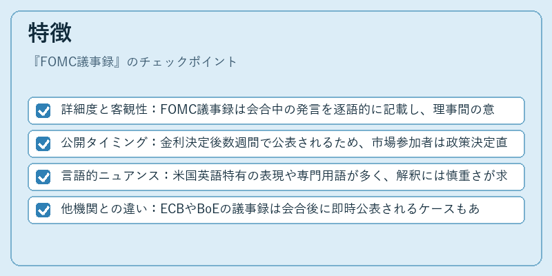 特徴（FOMC議事録）の図解