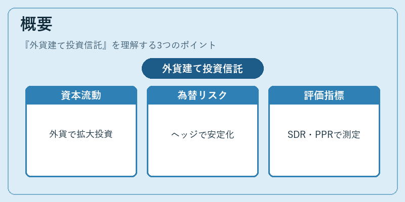 概要（外貨建て投資信託）の図解