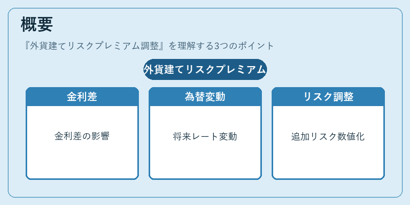 概要（外貨建てリスクプレミアム調整）の図解
