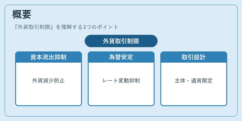 概要(外貨取引制限)の図解