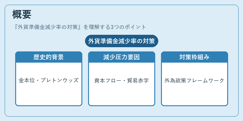 概要(外貨準備金減少率の対策)の図解