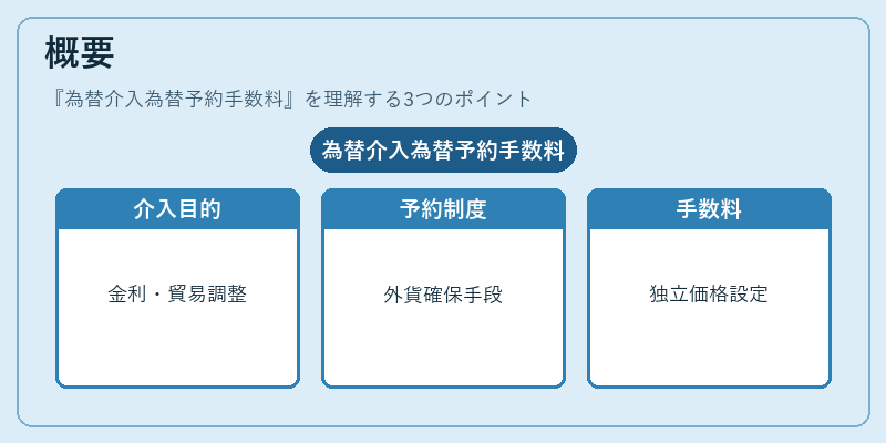 概要（為替介入為替予約手数料）の図解