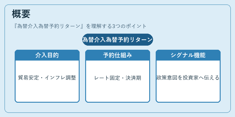概要（為替介入為替予約リターン）の図解