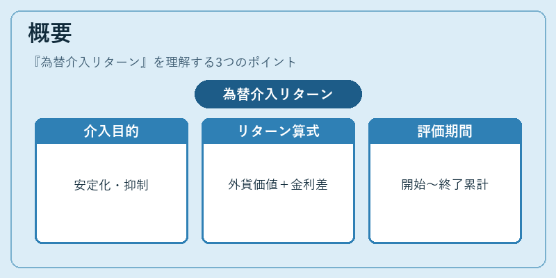 概要（為替介入リターン）の図解