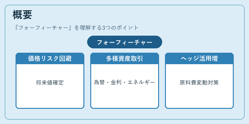 概要（フォーフィーチャー）の図解