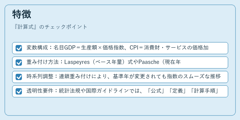 特徴（計算式）の図解