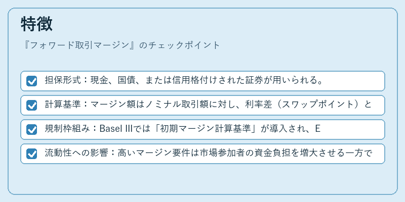 特徴（フォワード取引マージン）の図解