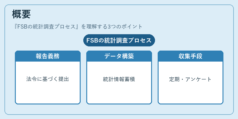 概要（FSBの統計調査プロセス）の図解