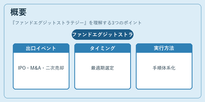 概要（ファンドエグジットストラテジー）の図解