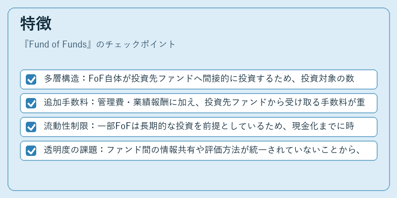 特徴（Fund of Funds）の図解