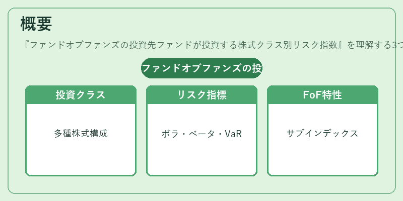 概要(ファンドオブファンズの投資先ファンドが投資する株式クラス別リスク指数)の図解