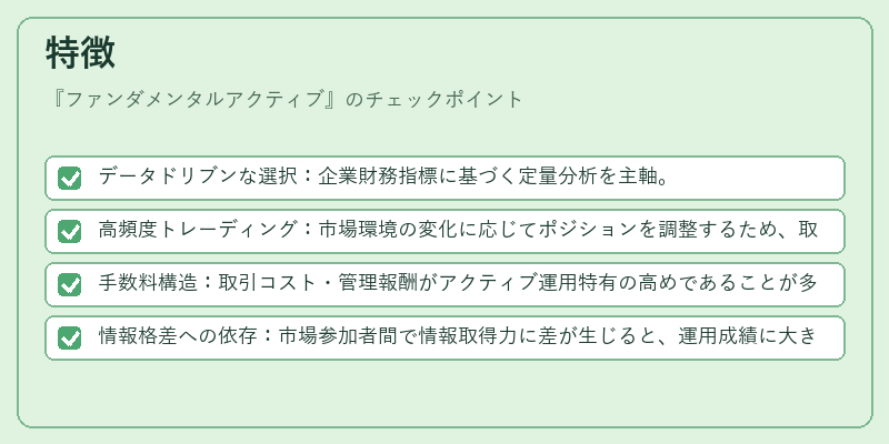 特徴(ファンダメンタルアクティブ)の図解