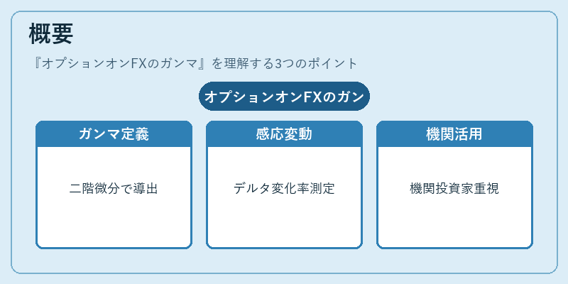 概要（オプションオンFXのガンマ）の図解