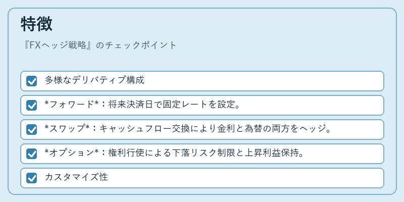 特徴(FXヘッジ戦略)の図解