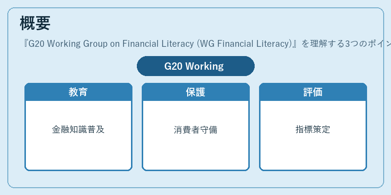 概要(G20 Working Group on Financial Literacy (WG Financial Literacy))の図解