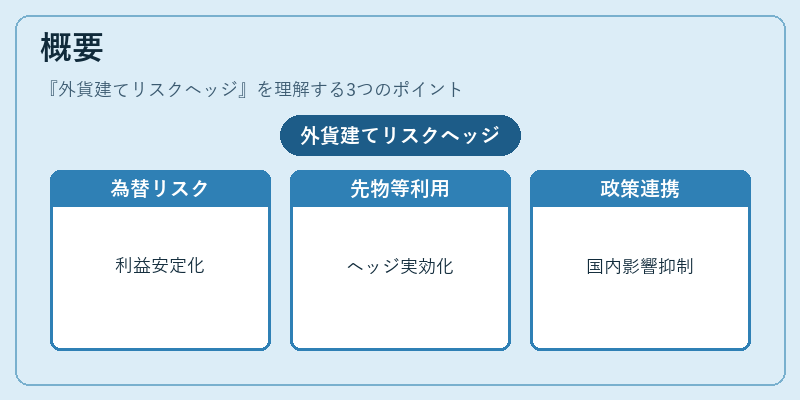 概要(外貨建てリスクヘッジ)の図解