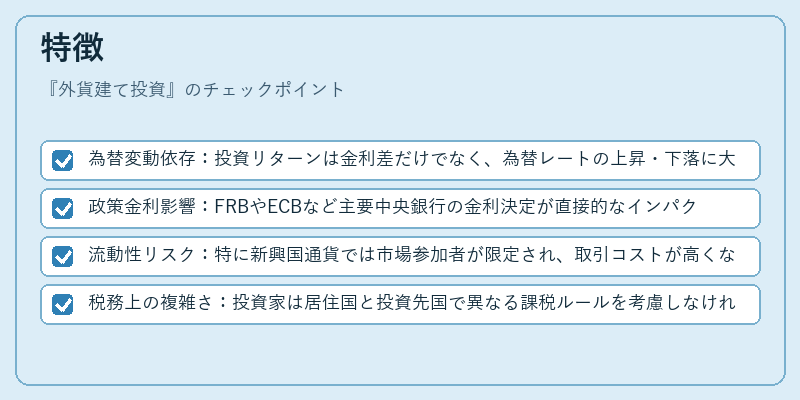 特徴（外貨建て投資）の図解