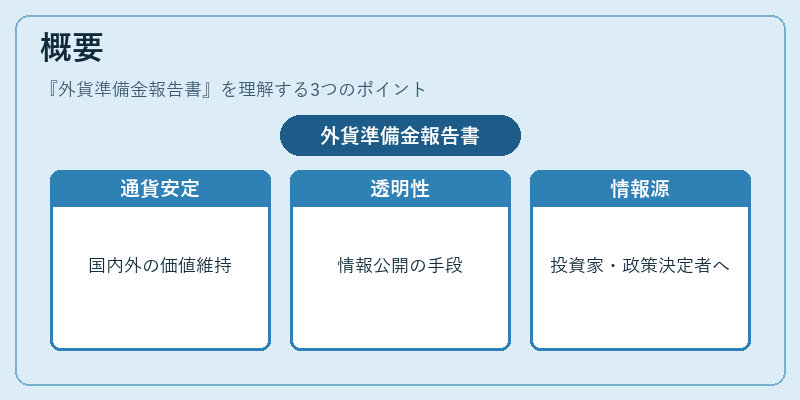 概要（外貨準備金報告書）の図解