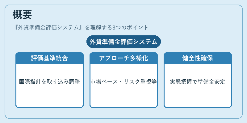 概要（外貨準備金評価システム）の図解