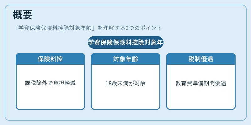 概要(学資保険保険料控除対象年齢)の図解