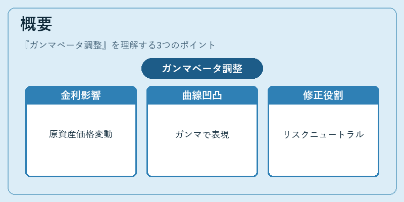 概要（ガンマベータ調整）の図解