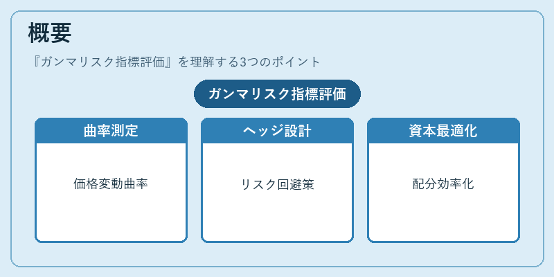 概要（ガンマリスク指標評価）の図解