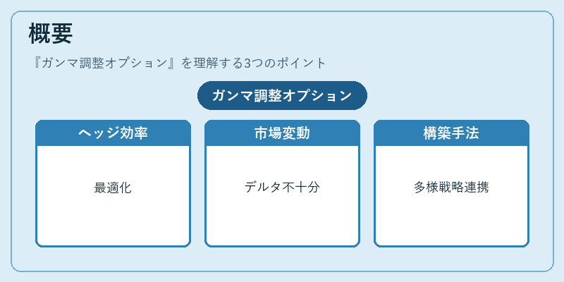 概要(ガンマ調整オプション)の図解
