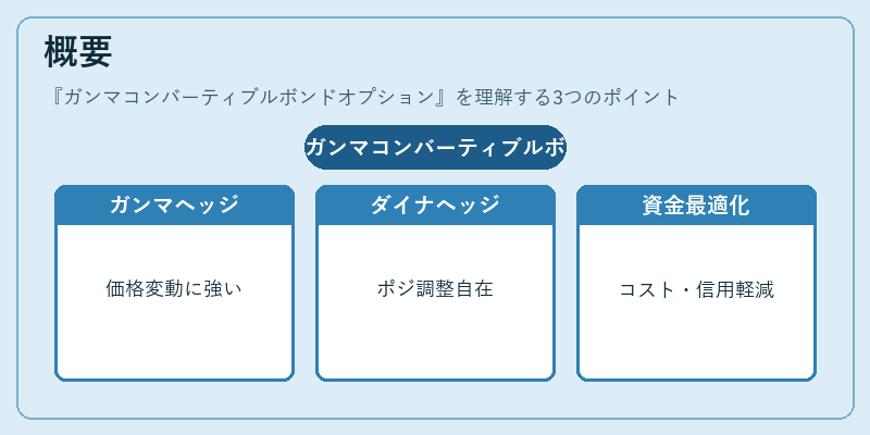 概要（ガンマコンバーティブルボンドオプション）の図解