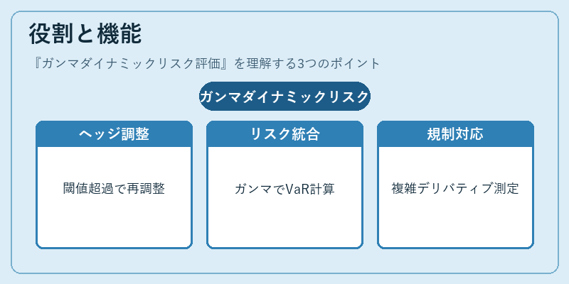 役割と機能（ガンマダイナミックリスク評価）の図解