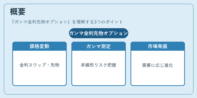 概要（ガンマ金利先物オプション）の図解