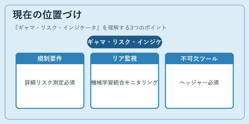 現在の位置づけ（ギャマ・リスク・インジケータ）の図解