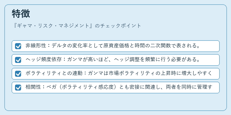特徴（ギャマ・リスク・マネジメント）の図解