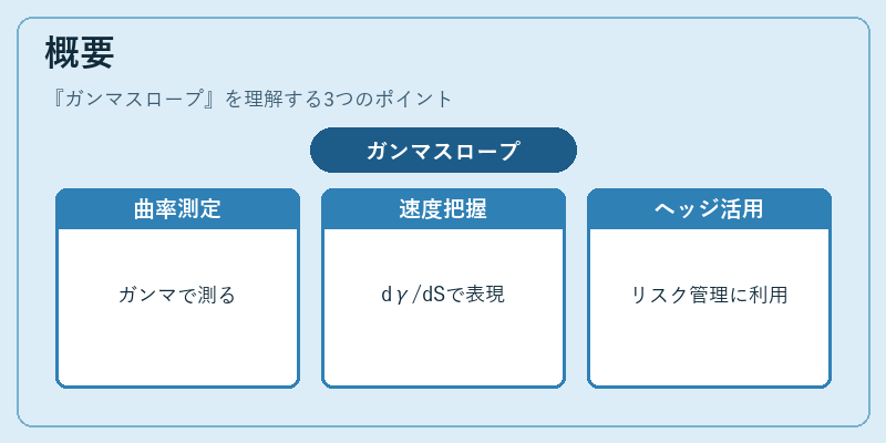 概要（ガンマスロープ）の図解