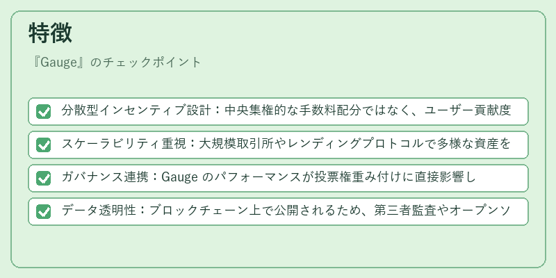 特徴（Gauge）の図解