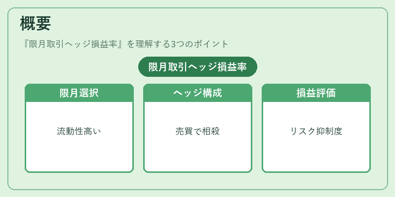 概要（限月取引ヘッジ損益率）の図解