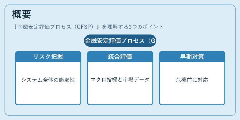 概要(金融安定評価プロセス(GFSP))の図解