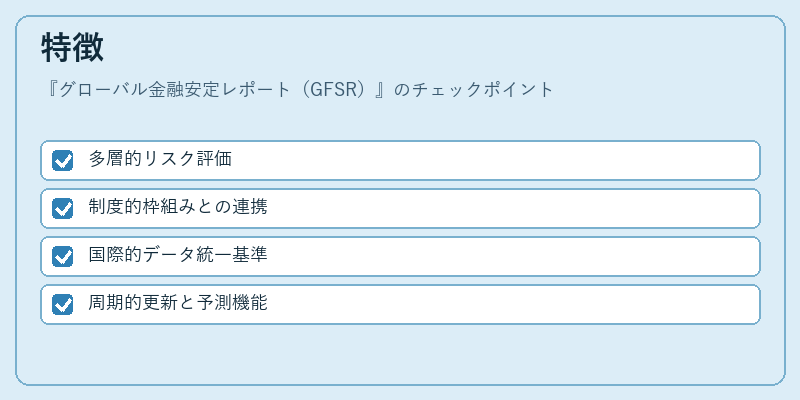 特徴（グローバル金融安定レポート（GFSR））の図解