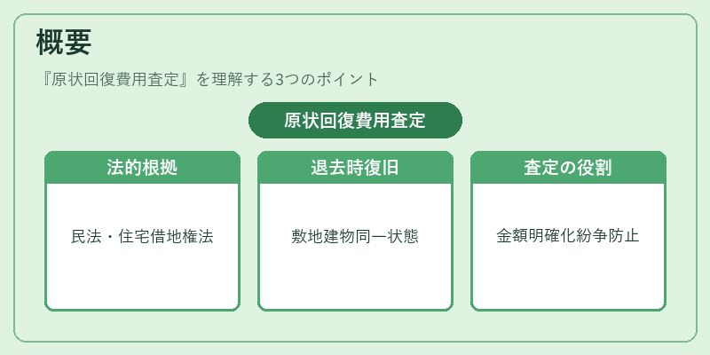 概要(原状回復費用査定)の図解