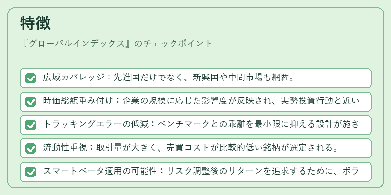 特徴（グローバルインデックス）の図解